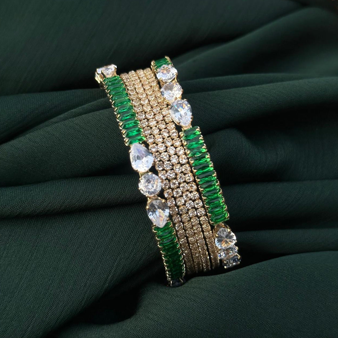 Zinnia Zirconic Bangles