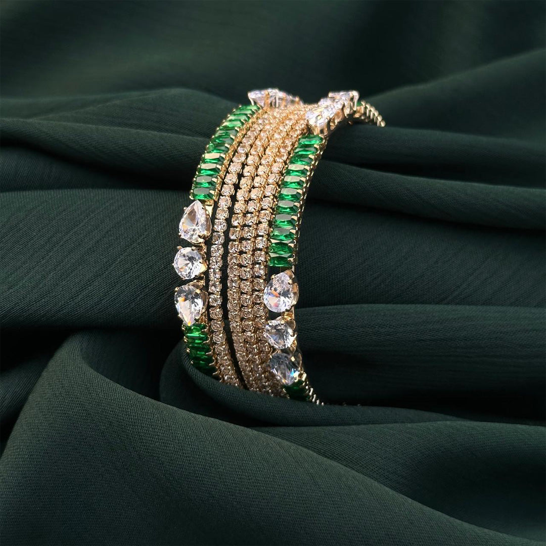 Zinnia Zirconic Bangles