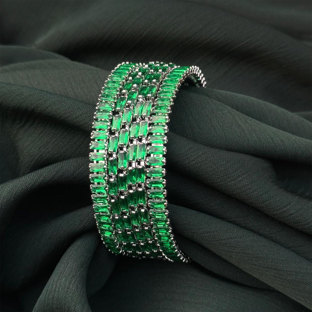 Emerald Luxe Bangles