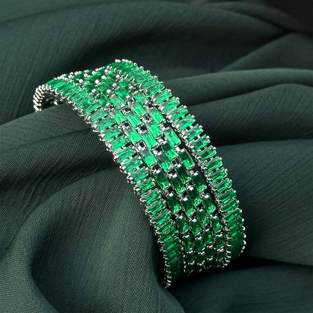 Emerald Luxe Bangles
