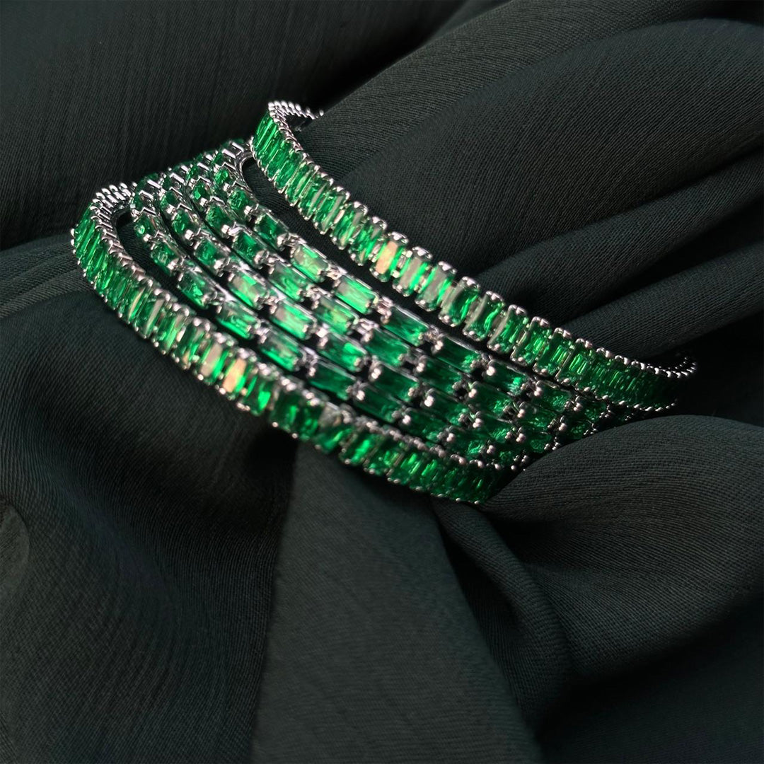 Emerald Luxe Bangles