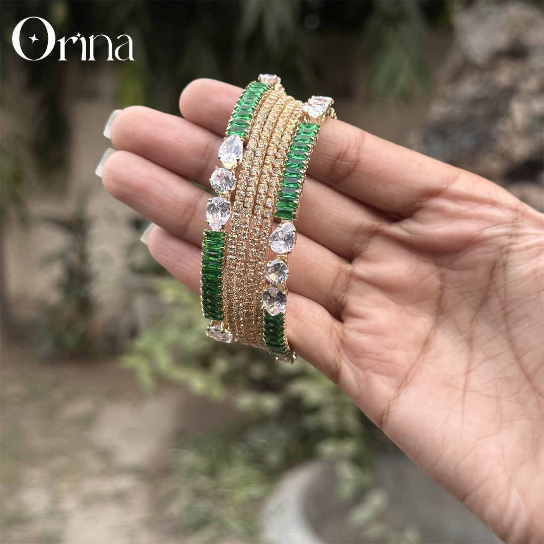 Zinnia Zirconic Bangles