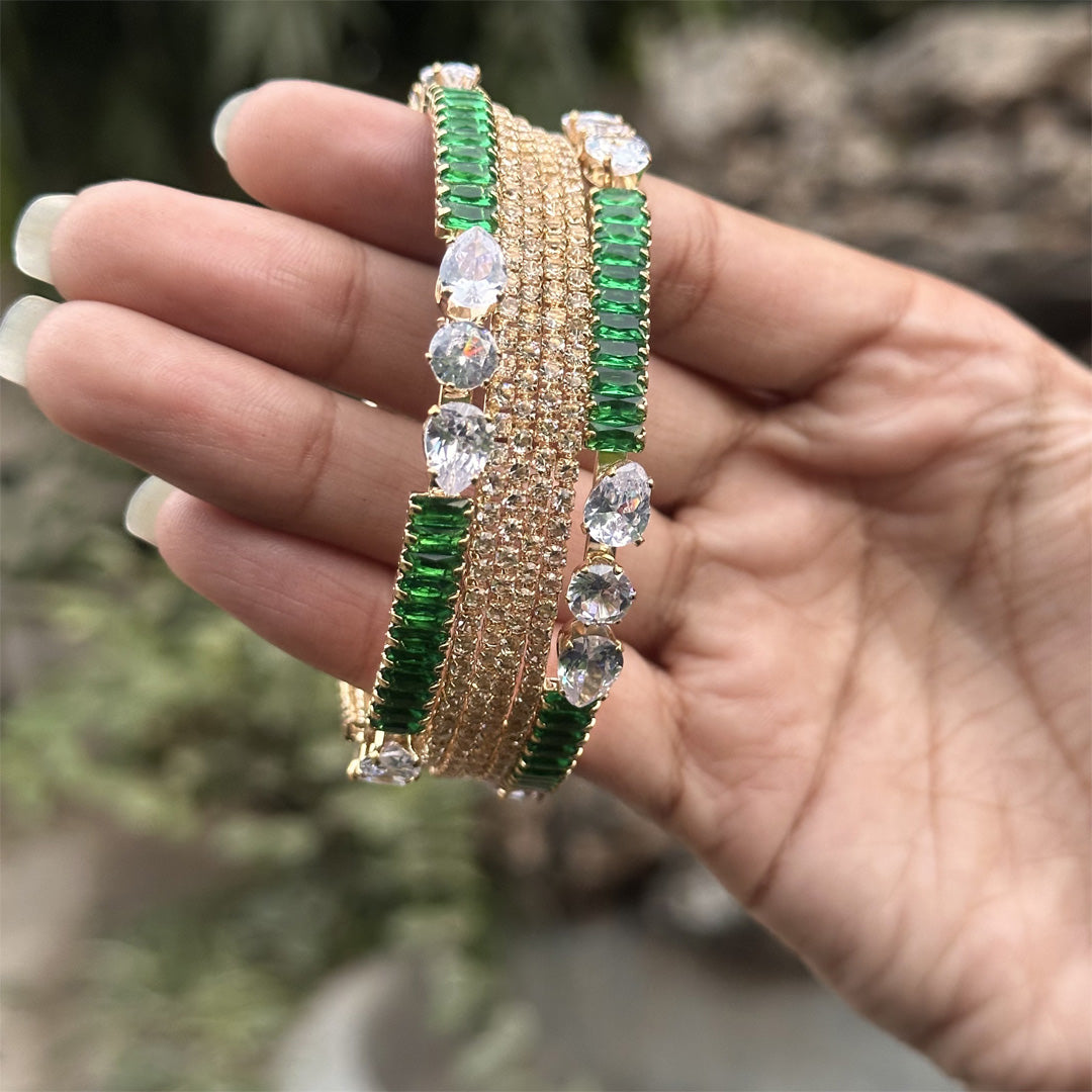 Zinnia Zirconic Bangles