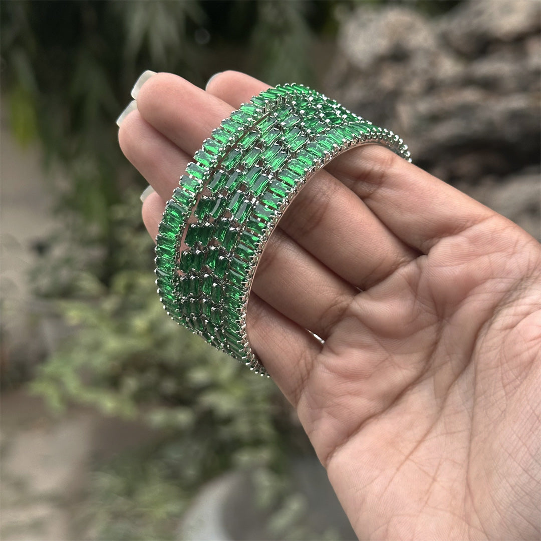 Emerald Luxe Bangles